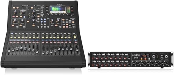 Midas M32 Live Unpowered - Mezclador digital de 40 canales sin alimentación con caja de escenario de micrófono de 16 canales