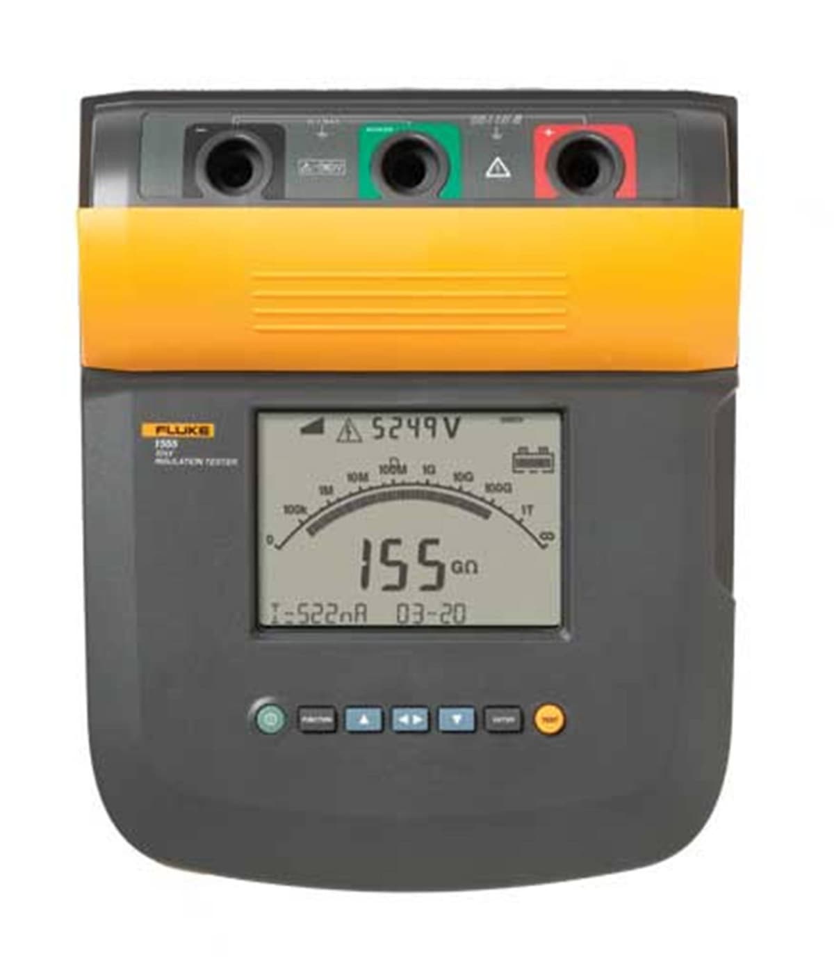 Fluke probador de resistencia de aislamiento 1550C 5 kV, con almacenamiento de medición y interfaz de PC