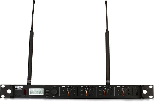 Shure Receptor inalámbrico digital de cuatro canales ULXD4Q, banda V50 ULXD4Q=-V50