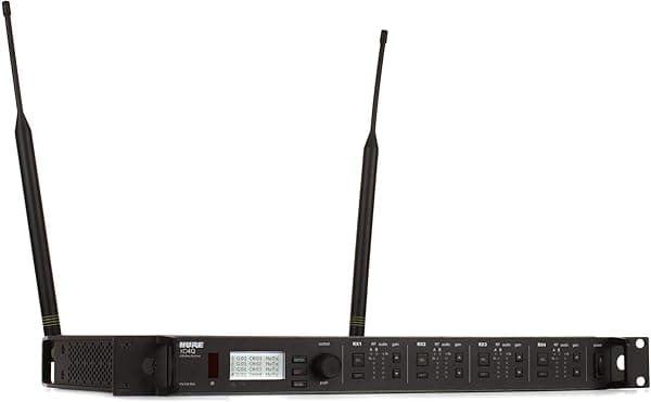 Shure Receptor inalámbrico digital de cuatro canales ULXD4Q, banda J50A ULXD4Q=-J50A