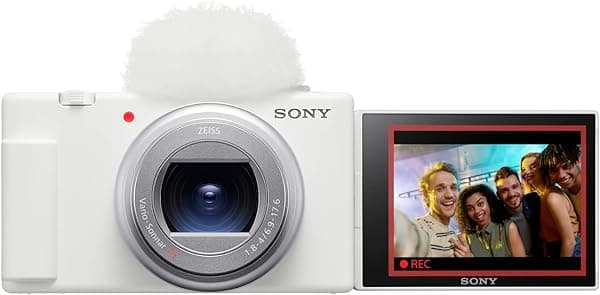 Sony ZV-1 II Vlog Camera for Content Creators and Vloggers - White ZV1M2/W