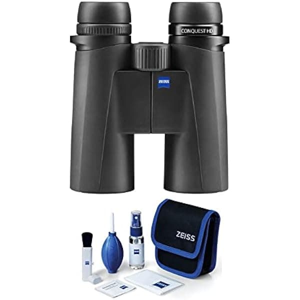 Zeiss 10x42 Conquest HD - Paquete de binoculares con kit de limpieza (2 artículos) 524212-ZEISS_K3
