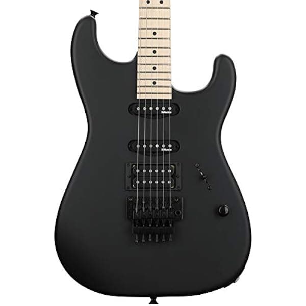 Charvel USA Select San Dimas Style 1 HSS FR Guitarra Electrica Pitch Black Floyd Rose DiMarzio Diapason Maple 22 Trastes 25.5" 2835003768