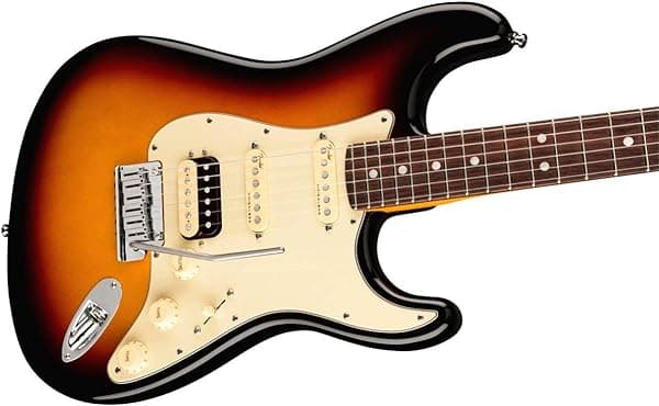 Fender American Ultra Stratocaster HSS Ultraburst Diapasón Palisandro Guitarra Eléctrica 118020712