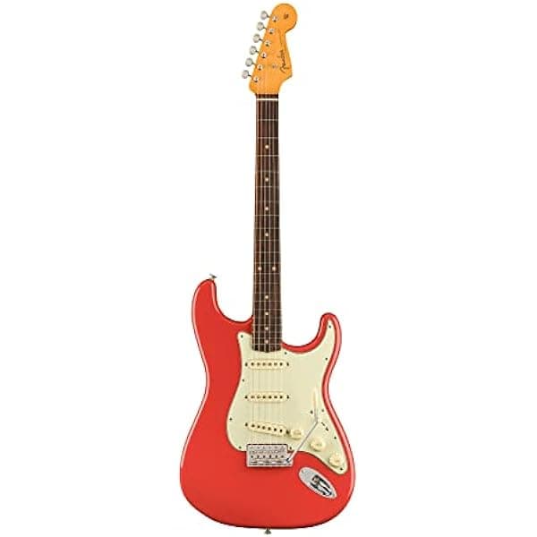 Fender American Vintage II 1961 Stratocaster - Guitarra Eléctrica Fiesta Red, sonido clásico vintage 110250840