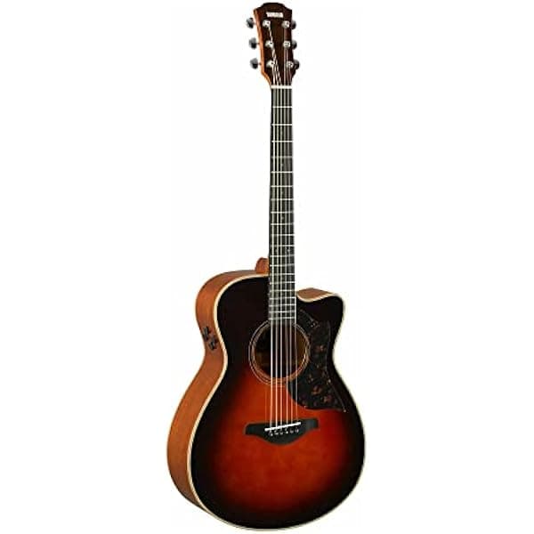 Yamaha A-Series A1M TBS guitarra electroacústica de chaqué, de caoba natural, Dreadnought color tabaco., Resplandor solar del tabaco AC3M TBS