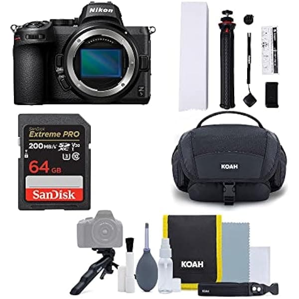 Cámara Nikon Z5 sin espejo con 64 GB y paquete de accesorios (4 artículos) 40962880869