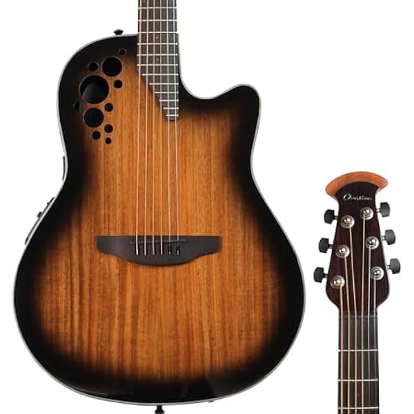 Ovation CS44P-ABLKW-G Celebrity Exotic Selection Acoustic-electric Guitar - Black Burst .OV533.234