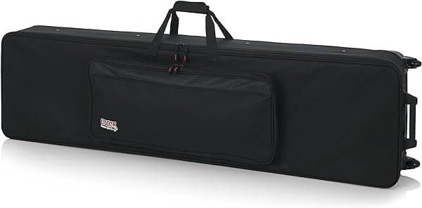 Gator Cases - Funda ligera para teclado delgado extra largo de 88 notas y pianos eléctricos (GK-88 SLXL)
