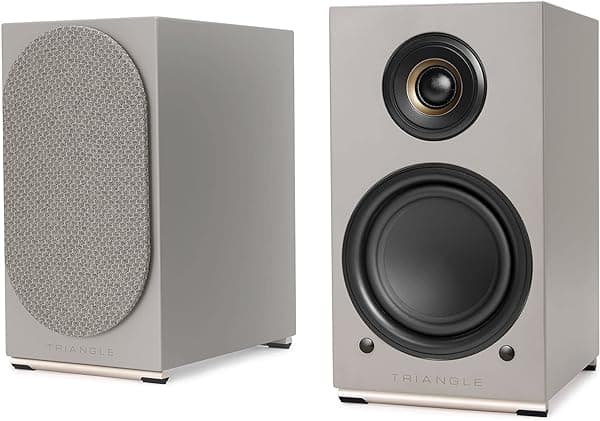triangle Audio AIO Twin Altavoz inalámbrico Bluetooth Wi-Fi (par, gris lino) AIO_TEB37_AM_V1_C