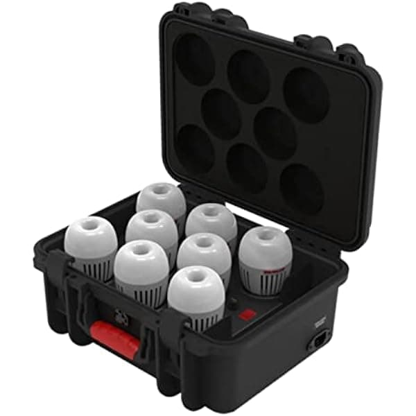 Aputure Accent B7C RGBWW - Kit de 8 luces LED con estuche de carga