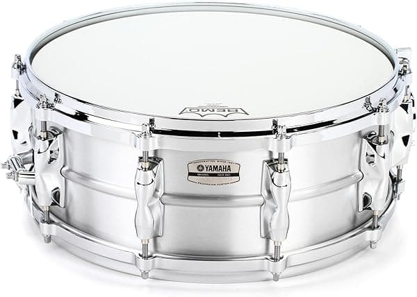 Yamaha Recording Custom RAS-1455 - Redoblante Aluminio 14x5.5 Alta Calidad Estudio y Grabación