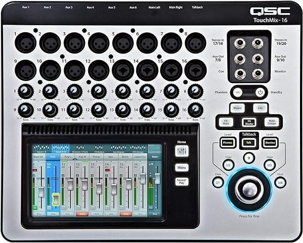 QSC TouchMix-16 - Mezclador digital compacto con bolso (reacondicionado) QSC TOUCHMIX-16-cr