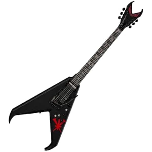 Dean USA Kerry King V Edición Limitada Guitarra Eléctrica Signature Neck-Thru Caoba Tope Maple EMG 81 Sustainiac Kahler KFK 24 Trastes Jumbo Ébano LED 50 Unidades USAKKV1LTD