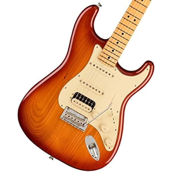 Fender American Professional II Stratocaster HSS Guitarra Electrica Sienna Sunburst Cuerpo Roasted Pine Diapason Arce 22 Trastes V-Mod II Double Tap Tremolo 2 Puntos Made in USA con Estuche 113912747