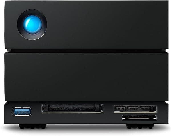 Seagate LaCie 2big Dock 32TB HDD externo - Compatibilidad Thunderbolt y USB4, recuperación de datos (STLG32000400)