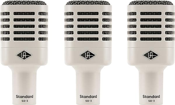 Universal Audio Micrófono dinámico SD3 con modelado, paquete de 3 MIC-UASD-3X3