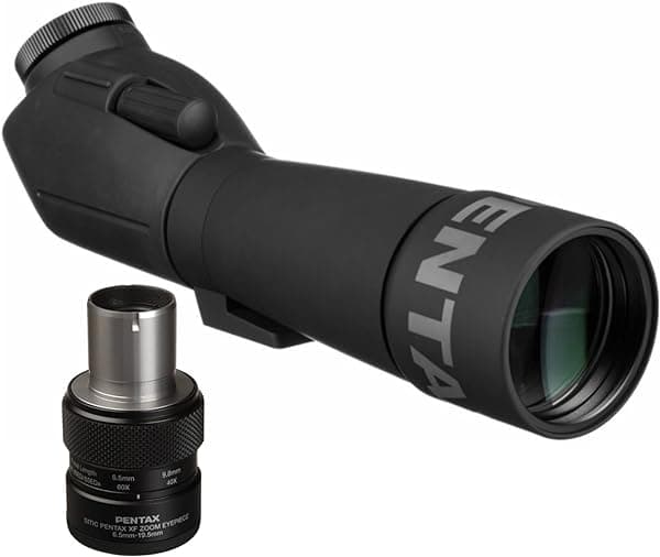 Alcance de detección Pentax PF-80ED de alta precisión de 3.150 in con vidrio de dispersión extra baja, ideal para observación de aves y práctica de objetivos, paquete compacto y versátil con ocular 70530_K4
