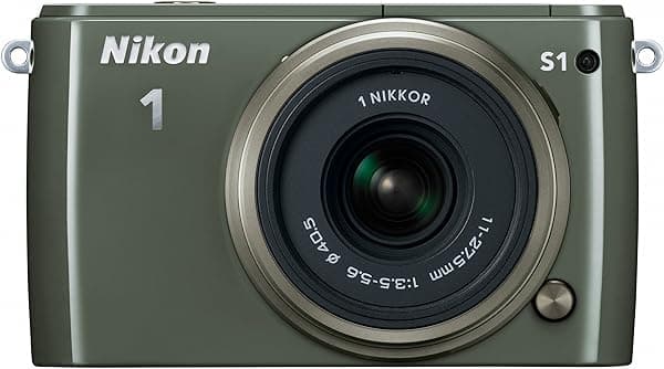 Nikon 1 S1 Cámara Digital HD de 10.1 MP con Lente NIKKOR VR 1 de 11-27.5mm (Caqui) 27621