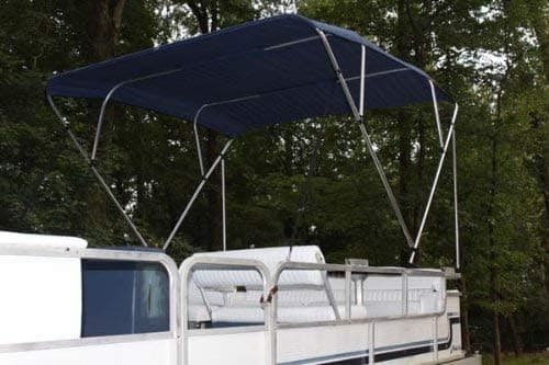 Vortex Navy Blue Pontoon/Deck Boat 4 Bow Bimini Top Bimini de 4 Arcos de 8' de Largo, 91-96" de Ancho, 54" de Alto, Kit Completo, Estructura, Toldo y Herrajes por Vortex bimini.8.9196.NAVY