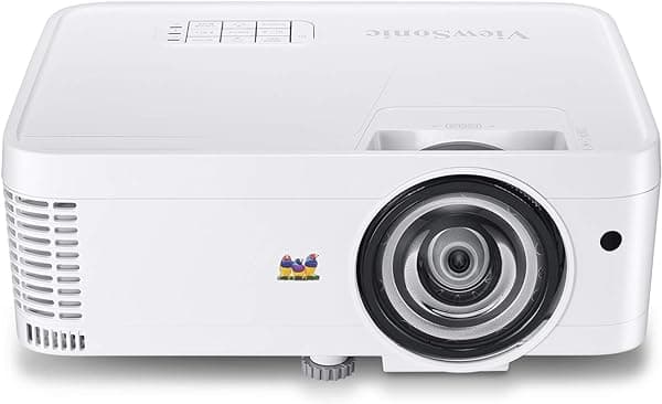 ViewSonic PS501W Proyector de Tiro Corto con 3400 Lúmenes WXGA HDMI para Hogar y Oficina
