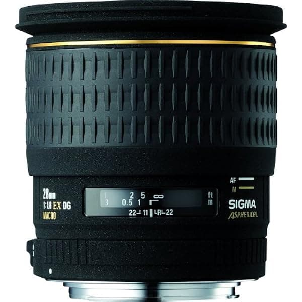 Sigma 28mm f/1.8 EX DG Asférico Macro Lente Gran Angular de Amplia Apertura para Cámaras SLR Sigma 440110
