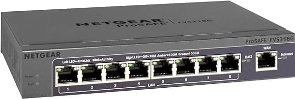 Netgear FVS318G ProSafe Firewall VPN de 8 Puertos Gigabit FVS318G-100NAS