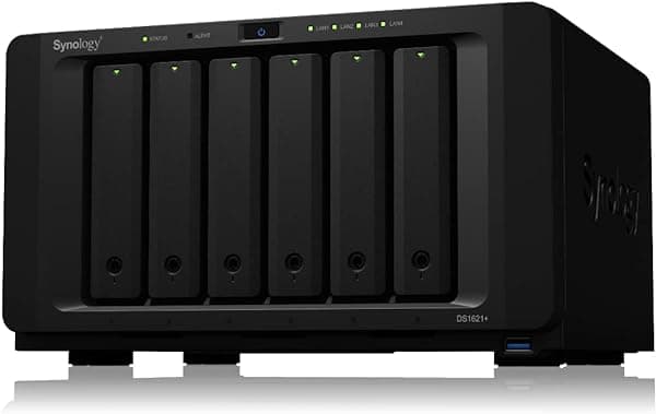 Synology Diskstation DS1621+ DiskStation DS1621+, NAS de Escritorio, AMD Ryzen V1500B, Negro, W125846548