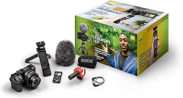 Nikon Z 30 Cámara sin Espejo Compacta y Ligera con Lente NIKKOR 16-50mm y Kit del Creador 13602