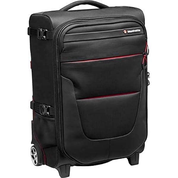 Manfrotto MB PL-RL-A55 Bolsa de Transporte, Maleta con Ruedas PL, 5.6 gal (27 L), Bolsa de Mano, Adaptable para Trípode, 2 Ruedas