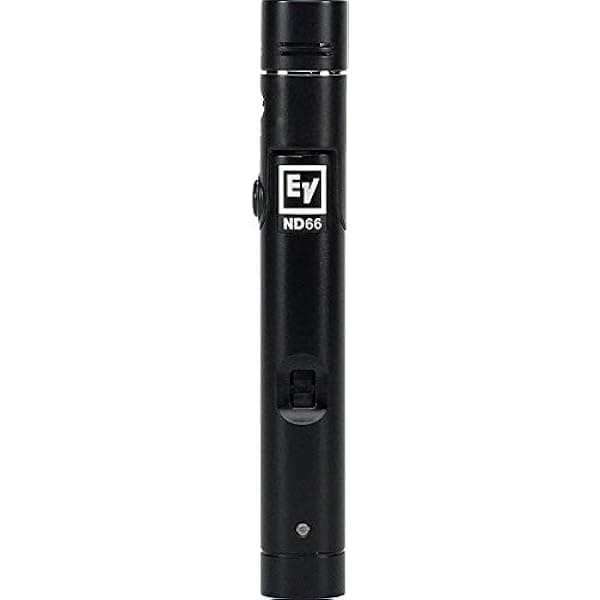 Electro-Voice ND66 Micrófono de Condensador Cardioide para Instrumentos, Negro