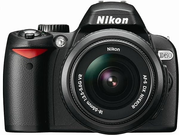 Nikon D60 Cámara DSLR con Lente Nikkor Zoom 18-55mm f/3.5-5.6G Autoenfoque