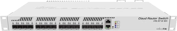 MikroTik CRS317-1G-16S+RM: Conmutador Inteligente con 1 Puerto Gigabit y 16 Puertos SFP+