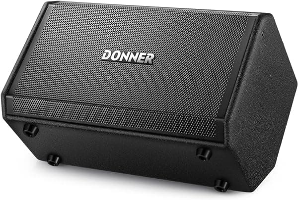 Donner DDA-80 Amplificador Inalámbrico para Batería Electrónica, de 80 Vatios, Parlante Profesional para Teclado