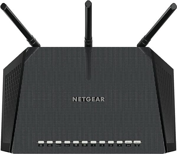 Netgear R6400 Router inalámbrico de banda dual (2.4 GHz / 5 GHz) Ethernet Gigabit Negro R6400-100PES