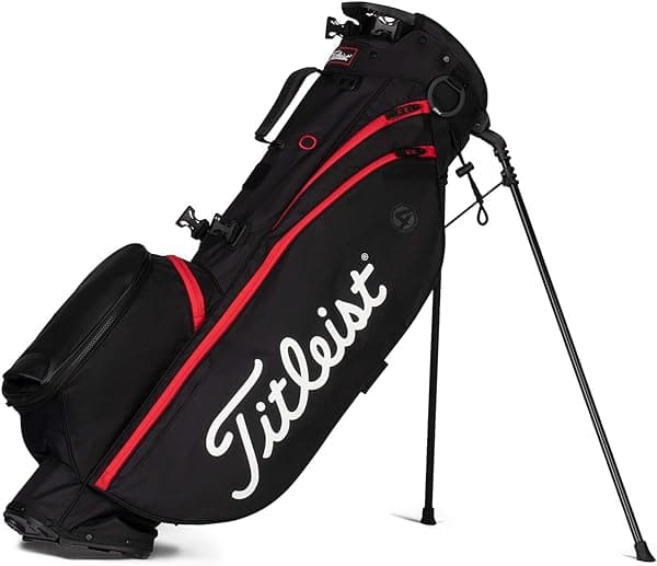 Titleist - Players 4 Golf Bag - Bolsa de Golf Negra/Roja TB21SX4-006