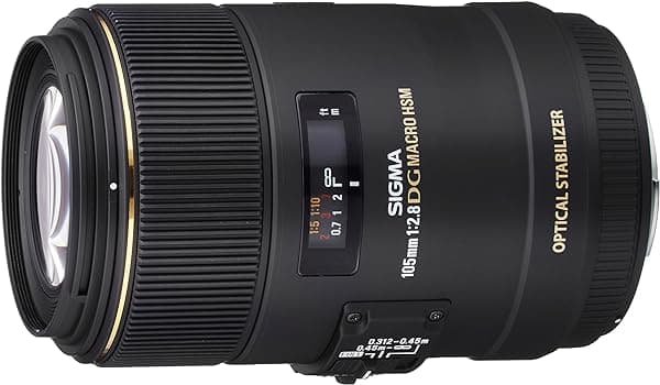 Sigma 105mm F2.8 EX DG OS HSM Lente Macro para Cámara Réflex Digital Sigma 258110