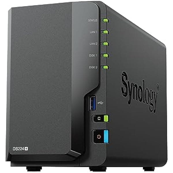 Synology DiskStation DS224+ con 2 Bahías (Sin Discos)