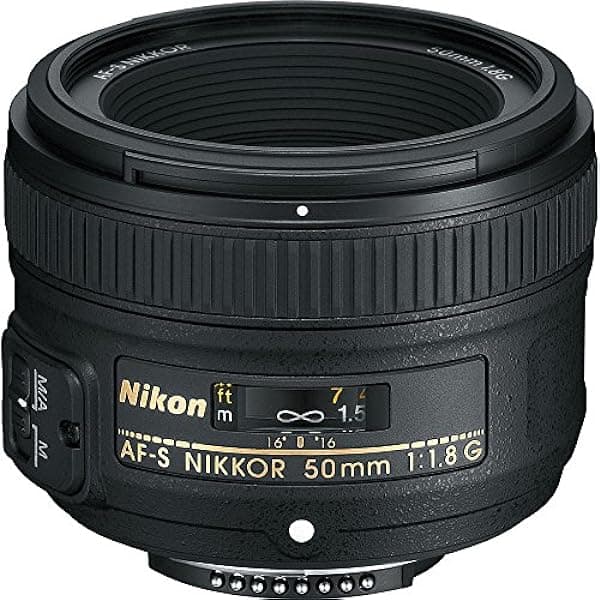 Nikon AF-S FX NIKKOR 50mm f/1.8G Lente con Enfoque Automático para Cámaras DSLR Nikon 2199