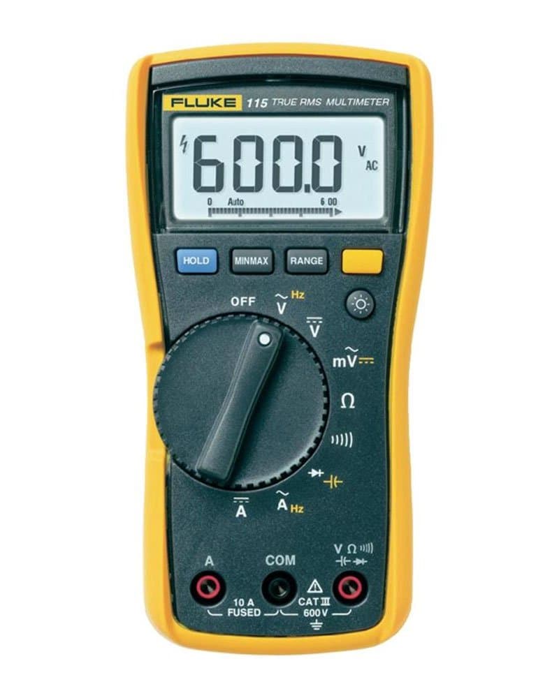 Fluke - 2538790CAL 115 Multímetro Digital Compacto True-RMS con Certificado de Calibración Rastreable por NIST con Datos 65164MM-AMZN