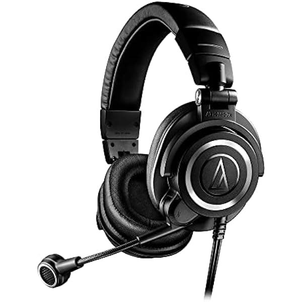 Audio-Technica ATH-M50xSTS XLR StreamSet Auriculares para Streaming, Negros, Ajustables