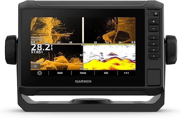 Garmin ECHOMAP UHD2 72sv con Transductor GT54, Plotter de Gráficos con Pantalla Táctil de 7”, Mapa Base Mundial 010-02683-01