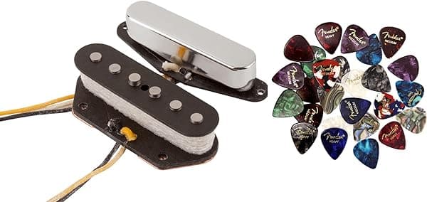 Fender Custom Shop Texas Special Telecaster Pickups - Paquete de Níquel con Púas AUS-0992121000-COMBO-STD