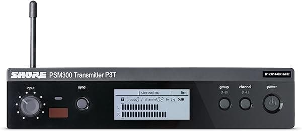 Shure 566-590 MHz (P3T=-J13) - Micrófono Condensador para Instrumentos, Negro