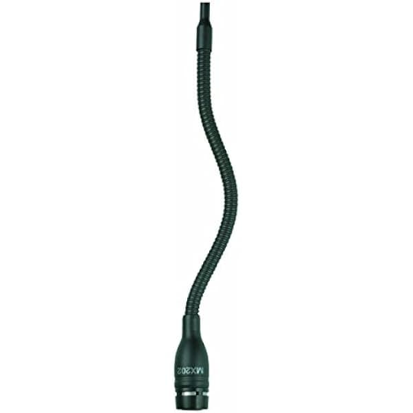 Shure MX202B/S Micrófono Condensador - Supercardioide, Negro