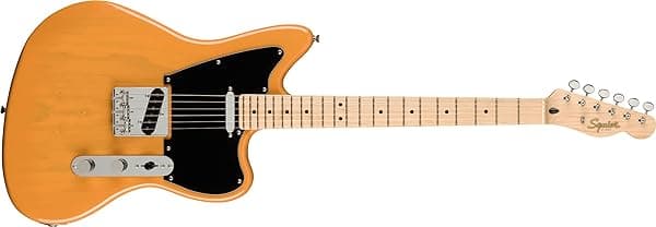 Fender Squier Paranormal Offset Telecaster Guitarra Eléctrica, con Garantía de 2 Años, Color Butterscotch Blonde, Diapasón de Arce 377005550