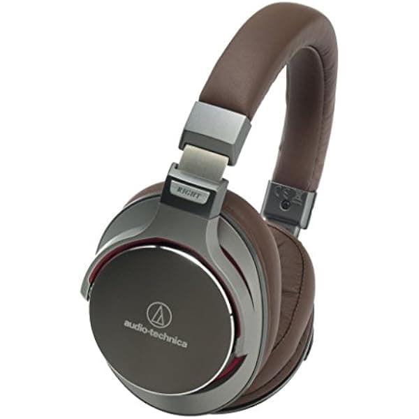 Audio-Technica ATH-MSR7 GM (Gris Metalizado) - Auriculares de Alta Resolución Tipo Over-Ear (Importación de Japón)