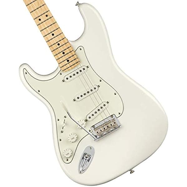 Fender Player Stratocaster SSS Guitarra Eléctrica, con Garantía de 2 Años, Blanca Polar, Diapasón de Arce, Zurda 144512515