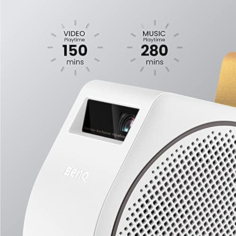 BenQ GV30 Mini Proyector Portátil / 720p / 300 ANSI / Altavoces Bluetooth 2.1 / Wifi / TV Android