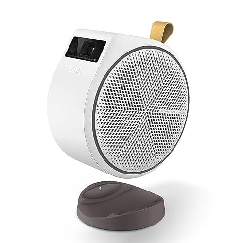 BenQ GV31 Proyector Portátil de Techo LED 1080p con Ángulo de Proyección Giratorio | Altavoz Inalámbrico de Bajos 270˚ de 16W | Android TV con Netflix | Chromecast y AirPlay | Enfoque Automático y Keystone 1D | HDMI | USB-C